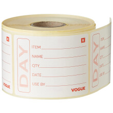 Vogue Removable Self Adhesive Prepped Food Container Labels 49(H) x 65(W)mm | Pack of 500 | E148
