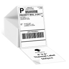 Phomemo 4x6 Thermal Paper Printer Label Thermal Direct Shipping Label Package Labels Compatible with Rollo Dymo Phomemo and Other 4 * 6 Label Printer