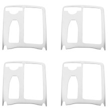 4X Voiture Styling Intérieur En Acier Inoxydable Autocollant Porte-Gobelet D'Eau Panneau Décoration Garniture pour Classe C W204