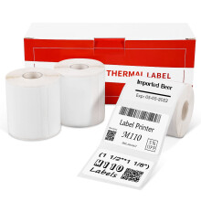 Phomemo 3 Rolls M110 Label, 1.57?x1.18? (40x30mm), 690 Labels, White, Rectangular, Thermal Label