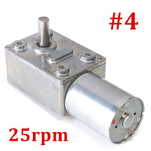 (10 RPM) 2RPM-120RPM Reversible High Torque Turbo Worm Geared Motor DC 12V Reduction