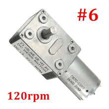 (120 RPM) 2RPM-120RPM Reversible High Torque Turbo Worm Geared Motor DC 12V Reduction