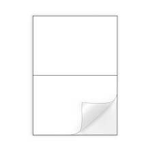 100 Sheets, A4 Sticker Paper, 2 Square Labels per Sheet, Printable Self Adhesive Labels for Inkjet & Laser Printer, 210 x 148mm