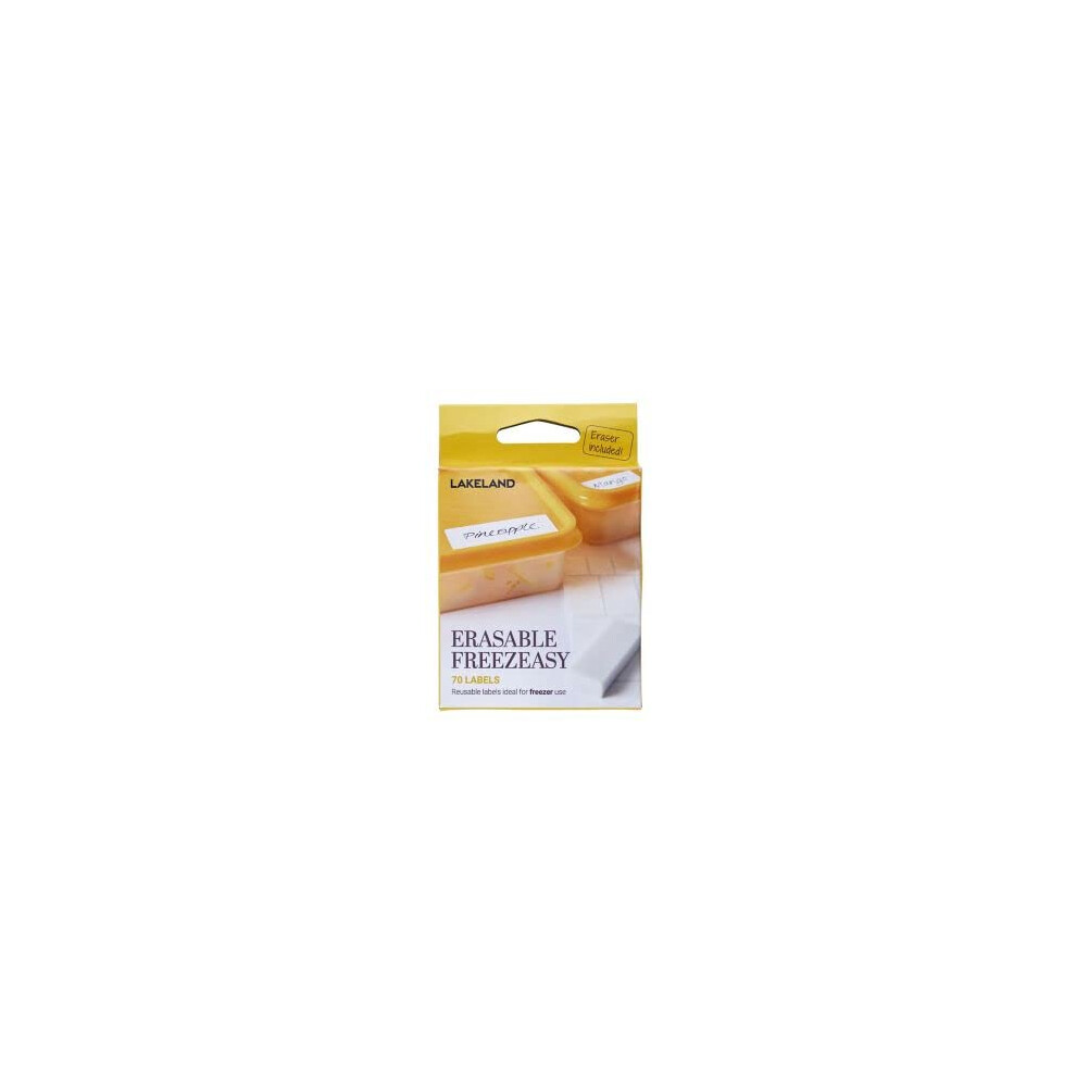 Lakeland 70 Erasable Freezeasy Labels ? Assorted Sizes Freezer Microwave & Dishwasher Safe