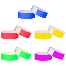 L LIKED 500 Pcs Wristbands for Events, Waterproof Paper Wristbands Party Bands Entrance Wrist Bands for Events Music Festival Concert Contest (5