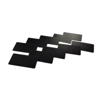 Customcard Ltd Re-usable, Write on, Temporary, Staff and Visitor, Work Personalised, Identification, Lightweight Name Badge with pin Fastening - Pack