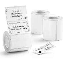 NIIMBOT Labels for B1 B21 B3S Label Maker, 2'' x 1.18'' (50x30mm) Printer Labels, Stickers for Jars, Waterproof, Oil-Proof Personalized Editable