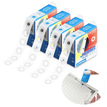 Hole Punch Reinforcement Stickers, Kaluofan 1000 Pack of 1/4 Inch Sheet & Hole Reinforcements Stickers, Transparent and Self-Adhesive Reinforcements