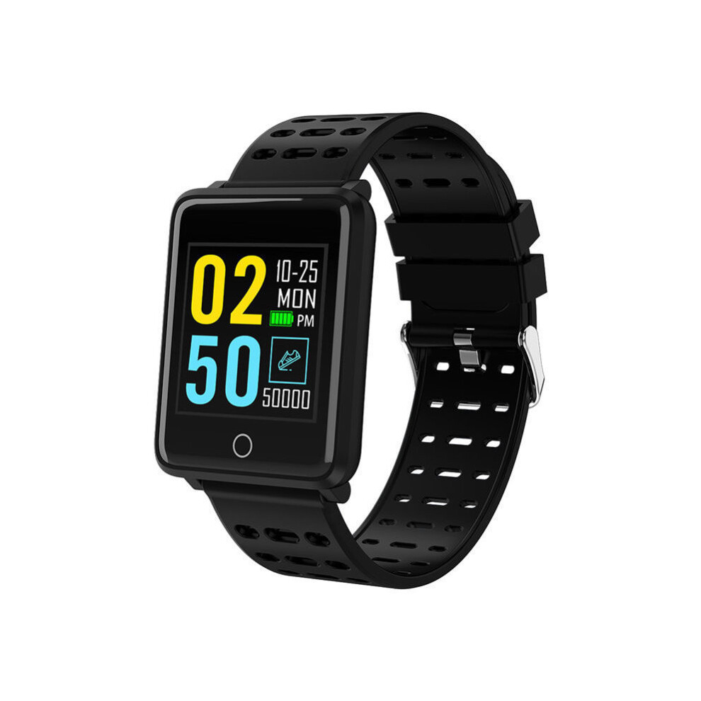 (Black) Waterproof Smart Watch Heart Rate Monitor Bracelet Wristband For Ios Android Black 110691423436