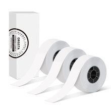 ORGSTA Label Stickers Self Adhesive Sticky Thermal Printer Paper White Continues 15 x7M,3 Rolls for S001 Portable Printer