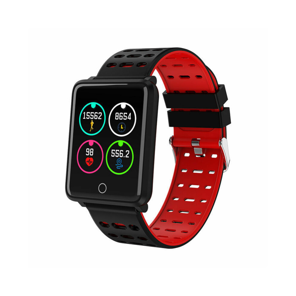 (Black& Red) Waterproof Smart Watch Heart Rate Monitor Bracelet Wristband For Ios Android Black,Red 110691423467