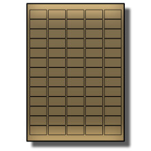 Label Planet? 65 Per Page/Sheet, 5 Sheets (325 Metallic Gold Sticky Labels), Small Mini A4 Return Address Shipping Stickers for Letters/Cards, for