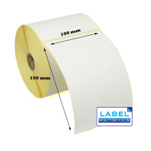 Label Metrics 100 x 150mm White Direct Thermal Labels - Zebra GK420D, GX420D, GK420T - 5 Rolls 1,250 Labels