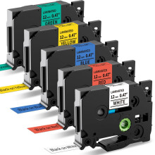 MarkField Compatible Label Tape Replacement for Brother P Touch 12mm x 8m Cassette TZ TZe-231 431 531 631 731 Work for Ptouch PT-1000 1005 1010 H108
