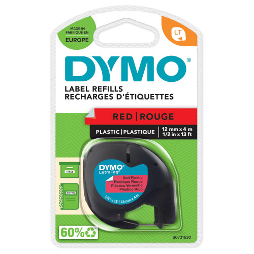DYMO Dymo 12mm LetraTAG Plastic tape