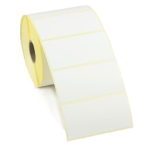 70mm x 35mm Direct Thermal Labels with Permanent Adhesive. 1000 Labels per roll. Suitable for Pharmacy Prescription Dispensing and NHS.