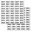 1-1000 Consecutive Number Inventory Labels Stickers Sheets - 4 x 2 cm 1