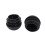 12 Pcs 25mm Dia Plastic Round Tube Inserts End Blanking Caps Black 6