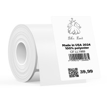 SUPVAN T50M Series Label Maker Tape, 50mm ? 80mm 100 Labels/Roll Genuine Laminated Thermal Label Tape Refill, Waterproof Oilproof Highly Adhesive Auto
