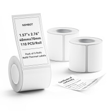 NIIMBOT Labels for B1 B21 B3S Label Maker, 1.57'' x 2.36'' (40x70mm) Printer Labels, Stickers for Jars, Waterproof, Oil-Proof Personalized Editable