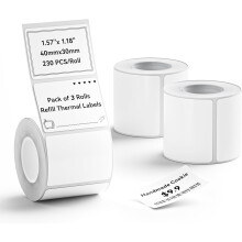 NIIMBOT Labels for B1 B21 B3S Label Maker, 1.57'' x1.18'' (40x30mm) Printer Labels, Stickers for Jars, Waterproof, Oil-Proof Personalized Editable