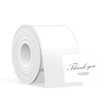 SUPVAN T50M Series Label Maker Tape, 40mm ? 30mm 250 Labels/Roll Genuine Laminated Thermal Label Tape Refill, Waterproof Oilproof Highly Adhesive Auto