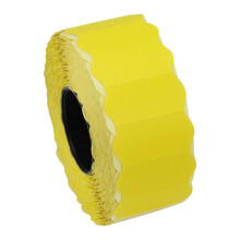 CT4 26mm x 12mm Price Gun Labels - Yellow Permanent - 10 Rolls / 15,000 Labels