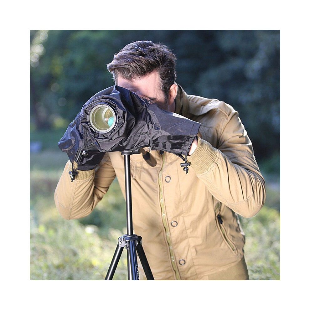 Nylon Camera Rain Cover For Sony Canon Nikon Dslr Rain Sleeve Protection Black 110691424464
