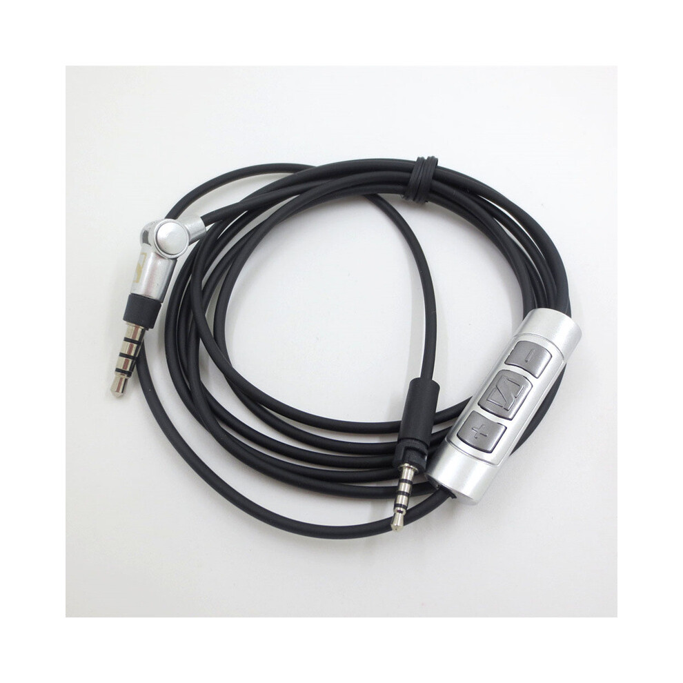 (Black) Cable Remote & Mic For Sennheiser Momentum 1.0 2.0 Over-Ear On-Ear Headphones Black 110691418937