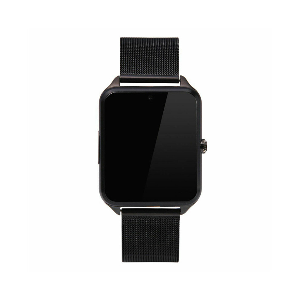 (Black) Z60 Metal Smart Bluetooth Watch Gsm Sim Card For Android Ios Phone Mate Camera Black 110691424266