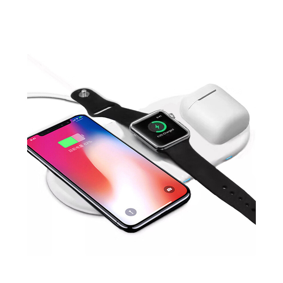 3 In 1 Qi Wireless Charger For Iphone Xr Xs Max Airpods 2 Iwatch 4 3 2 110691424242