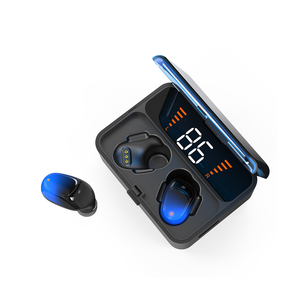 (Blue) Es01 Tooth 5.0 True Wireless Game Earbuds Tws Stereo Earphones In-Ear Headphones Blue 110691424136