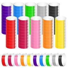 1000 Pcs Paper Wristbands for Events, Waterproof Neon Wristbands Wrist Party Bands Colorful Entrance Wristbands Paper Bracelets for Events Music