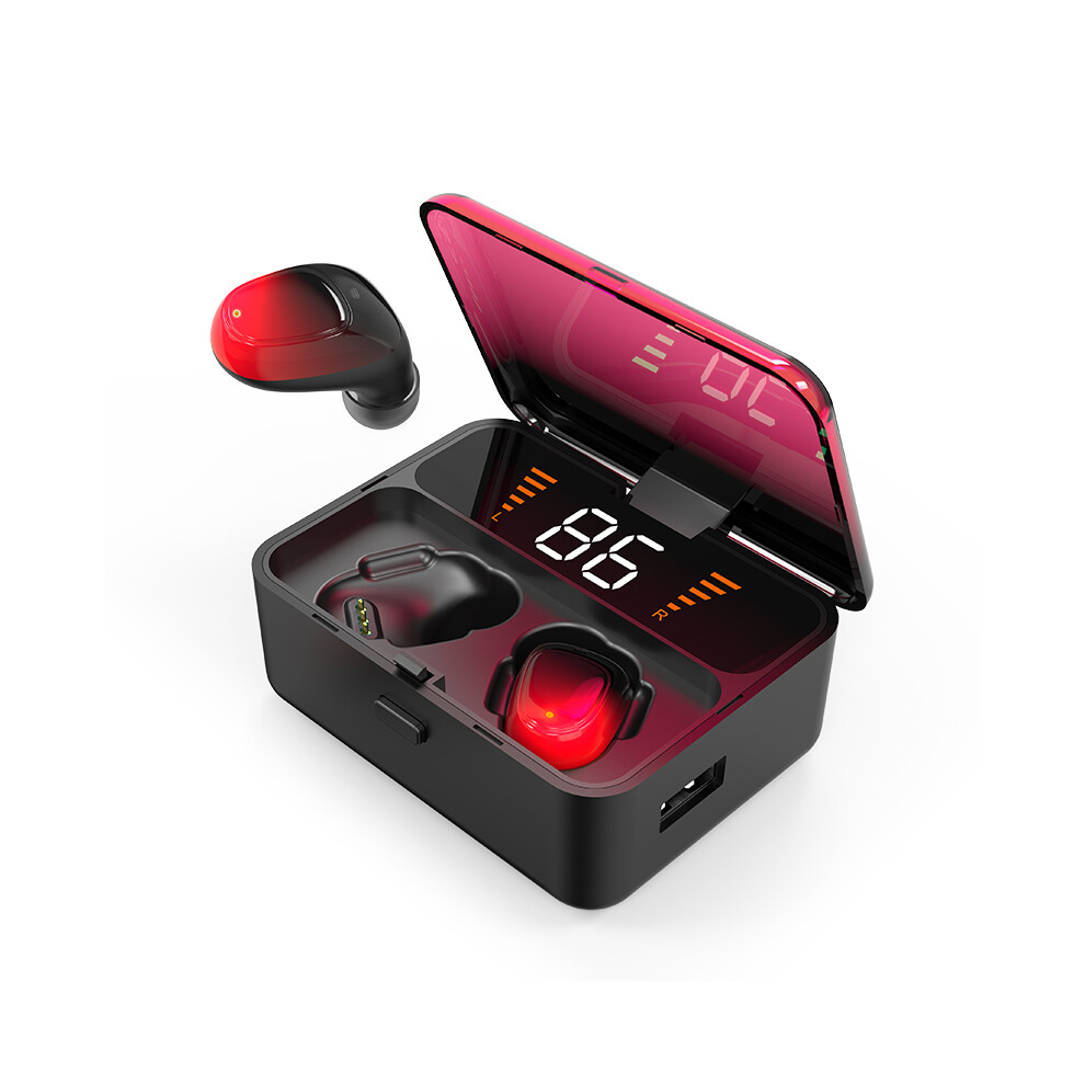 (Red) Es01 Bluetooth 5.0 True Wireless Game Earbuds Tws Stereo Earphones In-Ear Headphones Red 110691424143