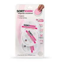 Sortkwik LEE 20053 Fingertip Moisteners, 3/8 oz, Pink (Pack of 3)