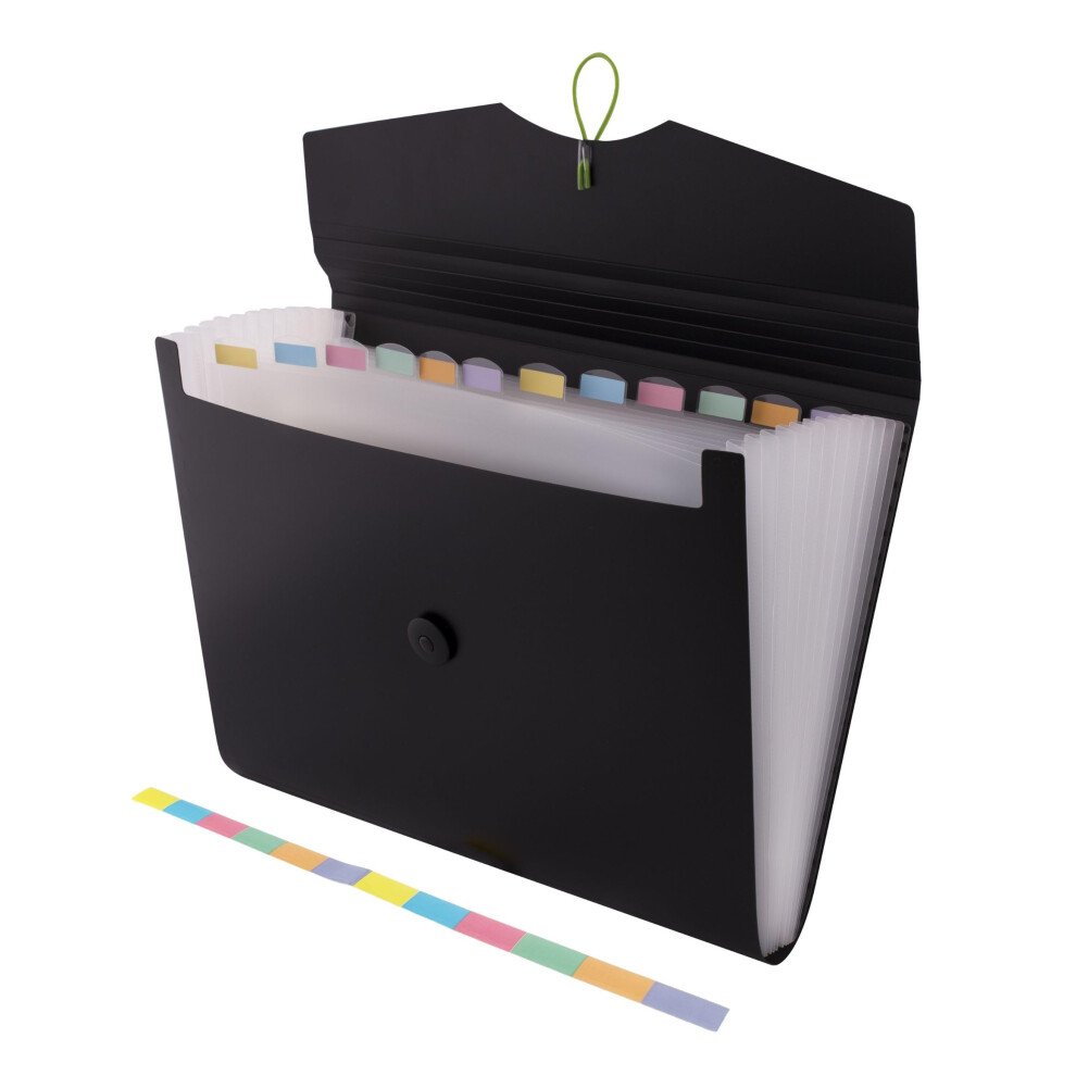 D.rect | Expandable Expanding File | Document Organiser | Folders Expander For School - Office - Home | Expanding File Folders | Pockets Filing Box | 5051303179141