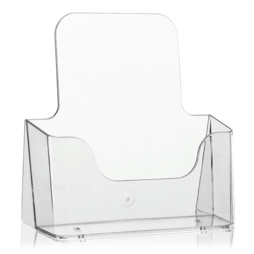 VITAdisplays? Table Brochure Stand Flyer Stand / Brochure Holder (Transparent, DIN A5)