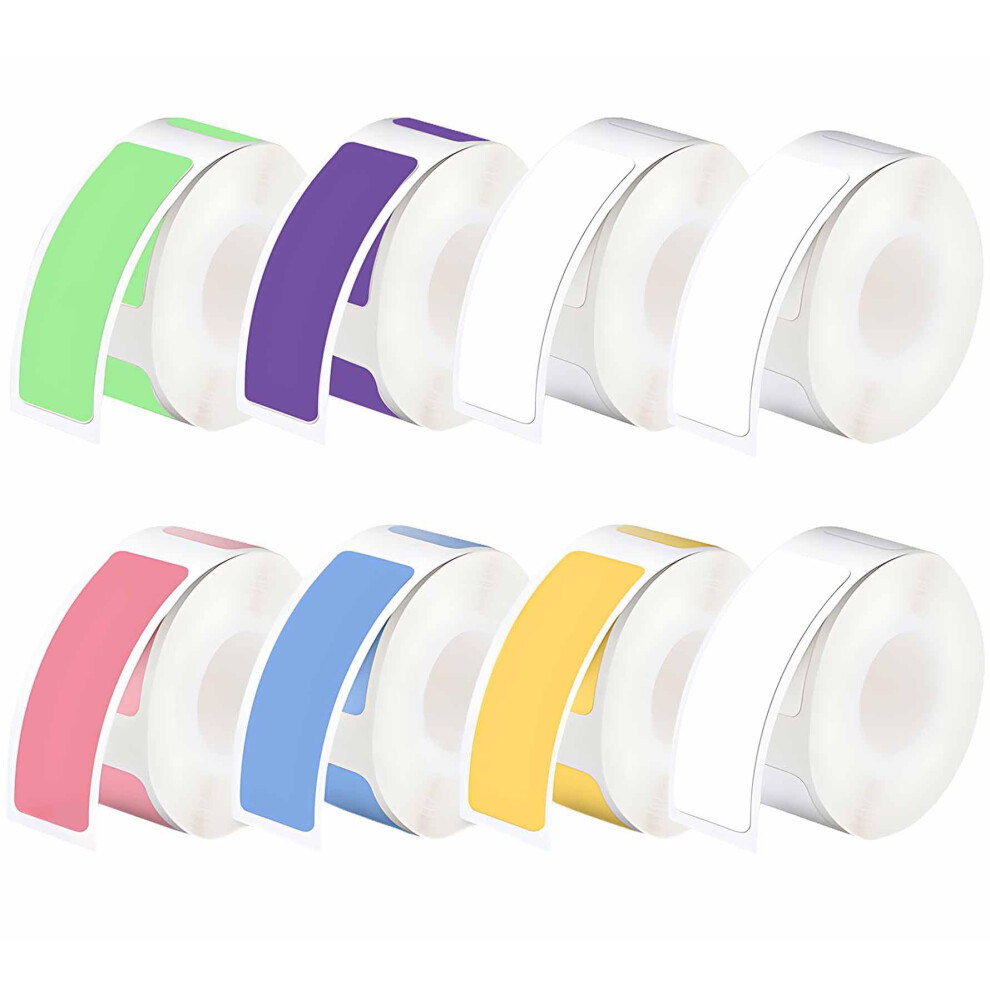 Heuiop 8 Rolls Thermal Printer Labels, 12 X 40Mm Self-Adhesive Thermal Label Compatible With Phomemo D30 D35 Q30 Q31 Q32 Q30s, Label Sticker Refill