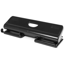 PAVO Premium 22 Sheet Capacity 4-Hole Puncher with Lock - Black