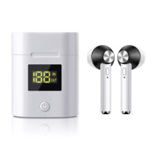 (Black) Bluetooth 5.0 Headset TWS Wireless Earphone In-Ear Earbuds Stereo Headphone
