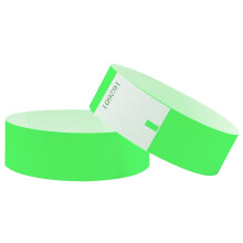 L LIKED 500 Pcs Numbered Wristbands for Events, Waterproof Paper Neon Wristbands Party Bands Entrance Wrist Bands for Events Music Festival Concert