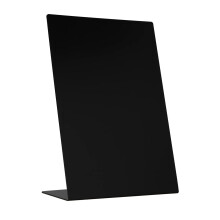 Europel Desktop Chalkboard L-Standard, A4, Polystyrene, Slate Style, Integrated Stable Base, Single-Sided Presentation, for Restaurant, Hotel,