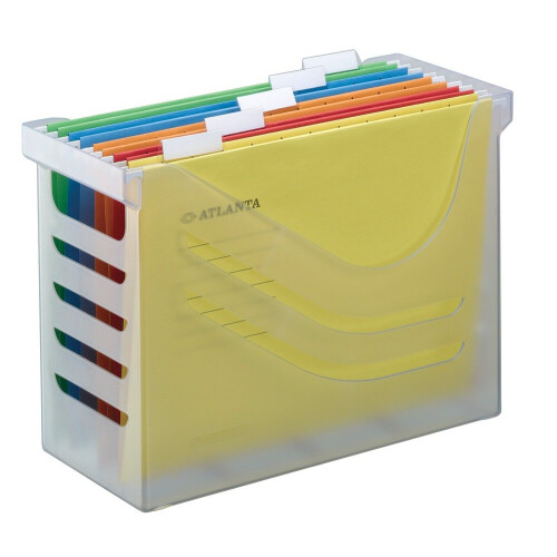 Jalema Atlanta Silky Touch Office Box Complete with 5 Files - White