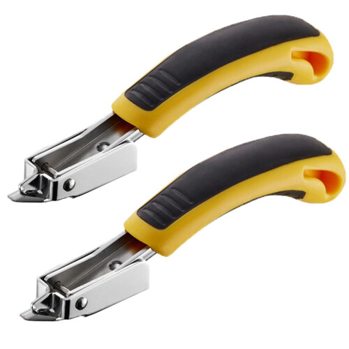 HREDZEO Staple Remover Tool,2 Pcs Staple Puller Tool Heavy Duty Staple Removers Strength Staple Puller Removing with Ergonomic Handle for Office