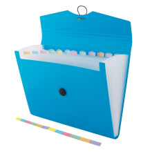 D.RECT | Expandable Expanding File | Document Organiser | Folders Expander for School - Office - Home | Expanding File Folders | Pockets Filing Box |