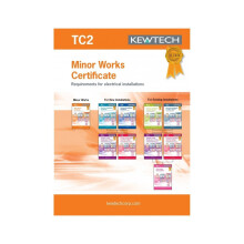 Kewtech Corporation TC2 Electrical Installation Minor Works Certificate, Black