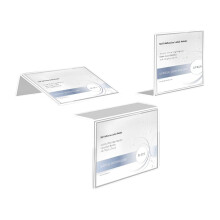 ECKEK Self Adhesive Label Holder Acrylic Price Tag Displays Sign Holder L-Shape Table Top Sign Stand 10 Pack (60*40mm/2.36*1.57inches)
