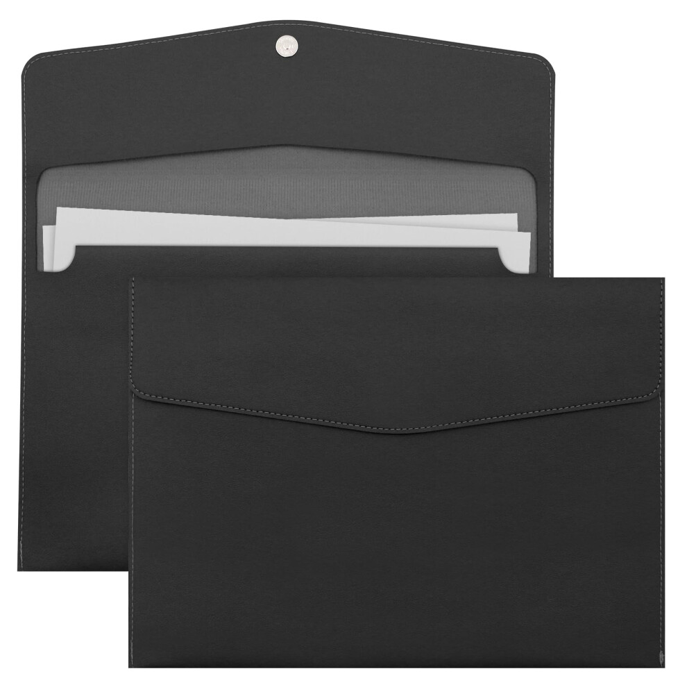 A4 Document File Folder, New Soft Leather A4 Pocket Envelope Folder Wallets,Waterproof Expanding File Organizer Portfolio Storage,File Organizer 5051303177963