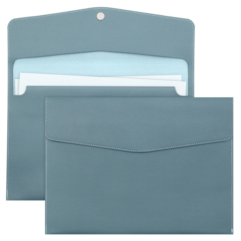 Document File Folder, New Soft Leather A4 Pocket Envelope Folder Wallets,Waterproof Soft Leather A4 Envelope Expanding File Organizer Portfolio 5051303179806