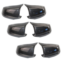 3 Paia Calotte Specchietti Retrovisori Nel Fibra di Carbonio Adatti per Serie 5 F10 / F11 / F18 Pre-Lci 11-13 Ricambio Laterali Coperchio